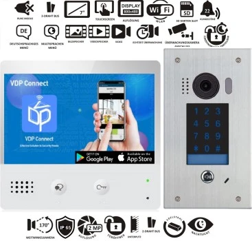 1 Familienhaus Wifi Video Sprechanlagen Set Dx471+DT611fkp